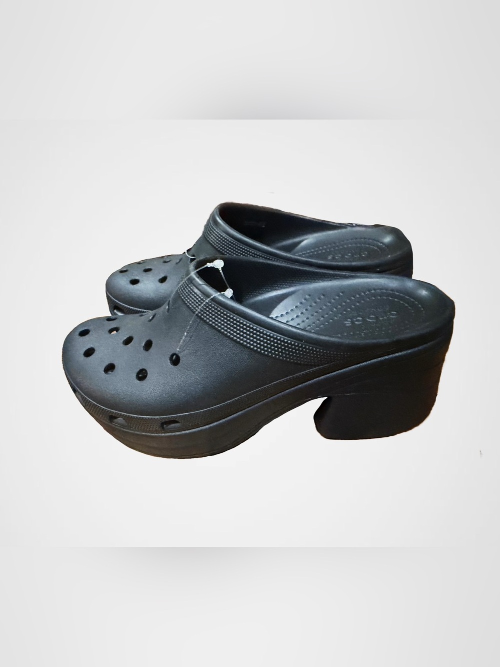 Crocs Black Platform Clogs
